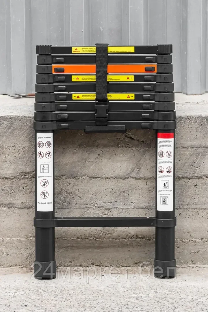 Лестница телескопическая алюм. бытовая 2.9м (10 ступ.) Rock FORCE RF-UP290