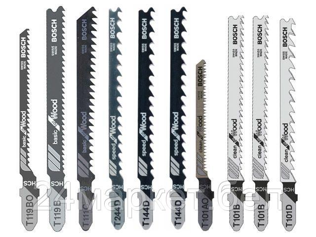 BOSCH Швейцария Набор пилок лобз. по дереву BOSCH 10 шт.