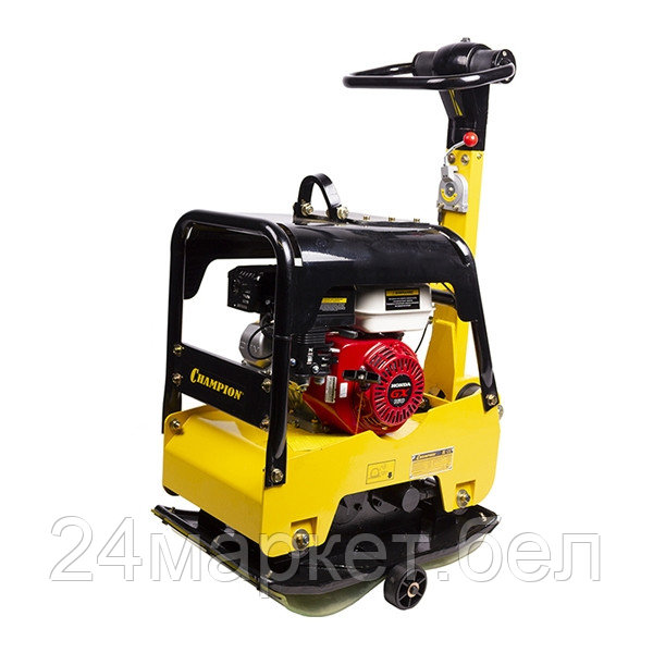 Виброплита с бензиновым двигателем, 25 кН, HondaGX160 4 кВт, рев.гидр.рез. (PC1345RHH)