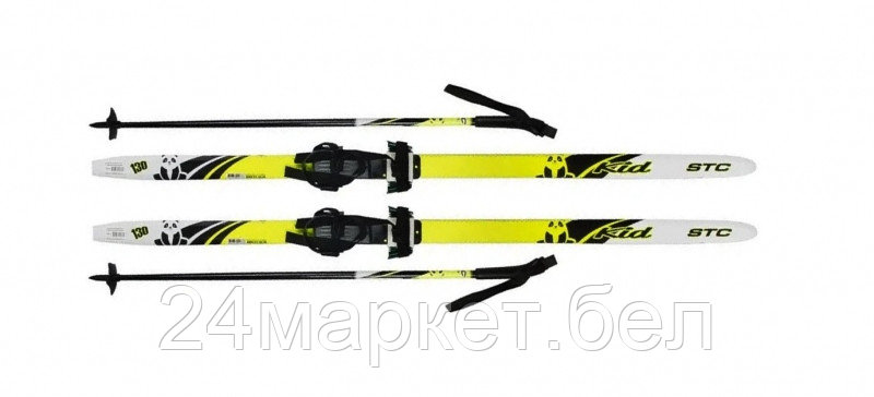 Лыжи Комплект Комби - 130 STEP Kid Lemon , 304531