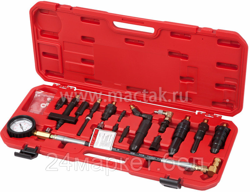 МАСТАК 120-12070C МАСТАК Компрессометр дизельный, 0-70 атм, комплект адаптеров, 120-12070C
