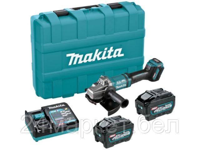 Аккум. углошлифмашина MAKITA XGT GA038GT201 MAKPAC (40.0 В, 2 акк., 5.0 А/ч, Li-Ion,) GA038GT201