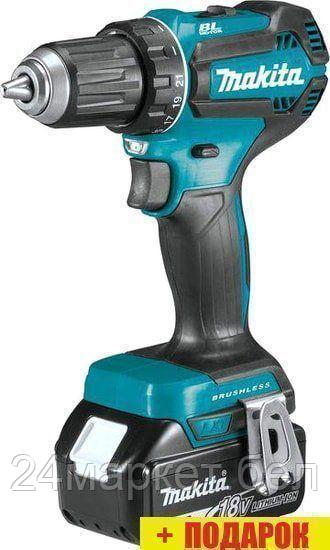 Дрель-шуруповерт Makita DDF485RFE (с 2-мя АКБ, кейс)