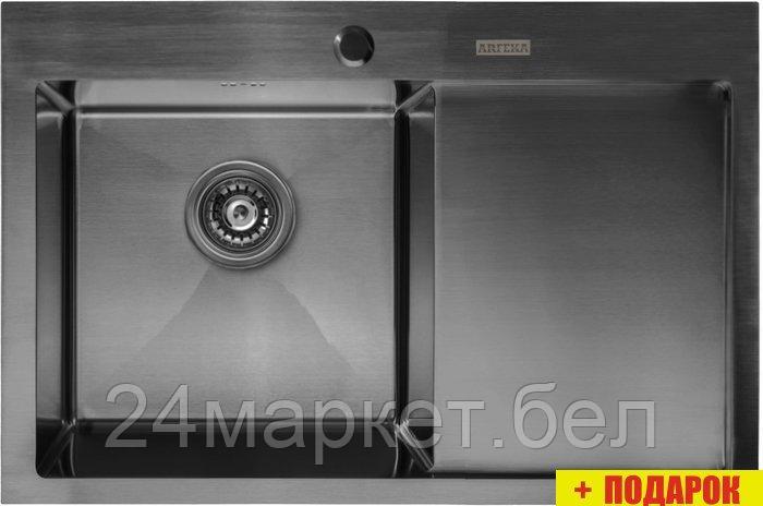 Кухонная мойка ARFEKA AF 780*505 L Black PVD Nano