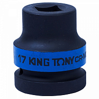 KING TONY 851417M KING TONY Головка торцевая ударная четырехгранная 1", 17 мм, футорочная