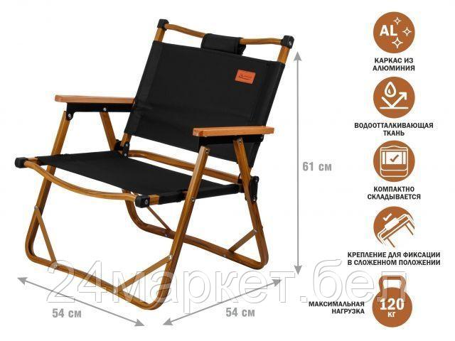 Кресло Arizone 42-555402 (черный/дерево)