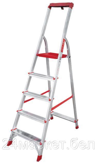 Лестница -стремянка алюминиевая 5 ступеней органайзер NV 3115 Новая Высота