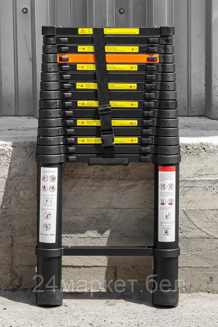 Лестница телескопическая алюм. бытовая 4.7м (16 ступ.) Rock FORCE RF-UP470