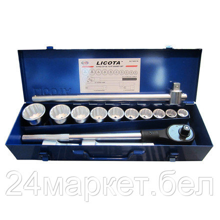 Licota ALT-6001WS Набор торцевых головок 3/4", 12гр., 7/8"-2", 15пр.