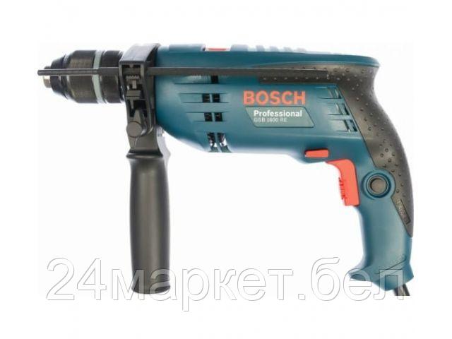 Дрель ударная BOSCH GSB 1600 RE Professional в кор. (710 Вт, патрон БЗП, 1 скор.) 06012181R0