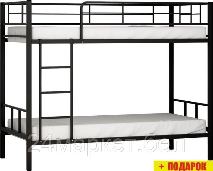 Двухъярусная кровать МебельСад Севилья 029.150 (черный)