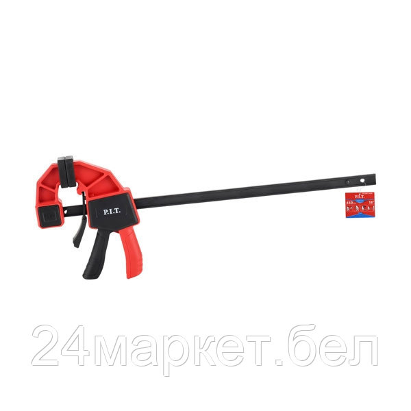 Струбцина быстрозажимная P.I.T. ADVANCE HCLQ01-0450, 600 мм, 450х60 мм, 60 кг, сжатие/распор