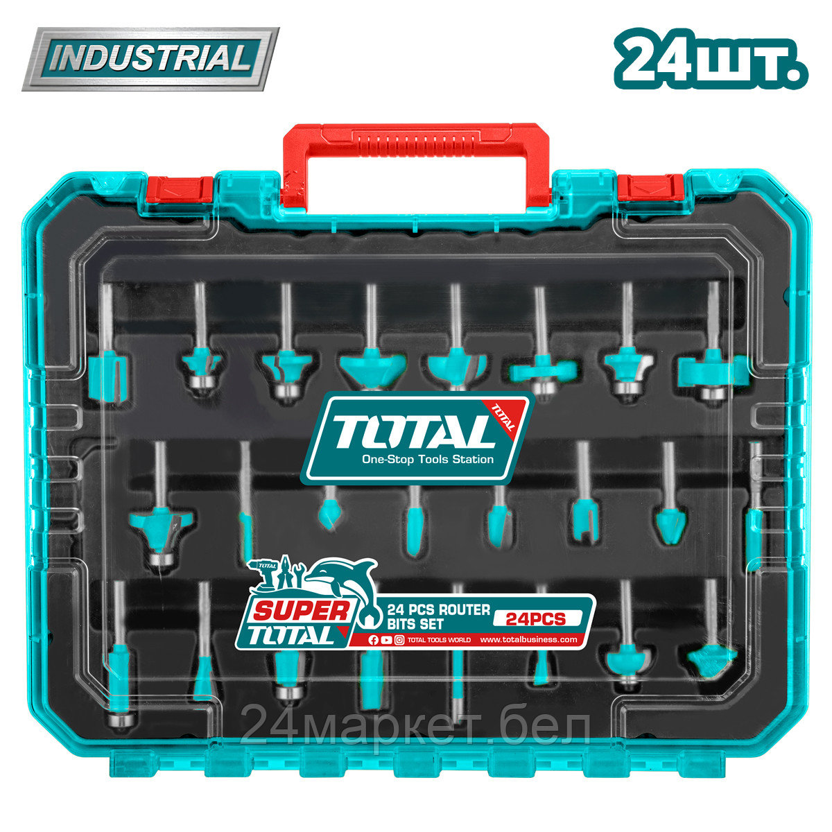 Набор фрез Total TACSR12408 (24 предмета)