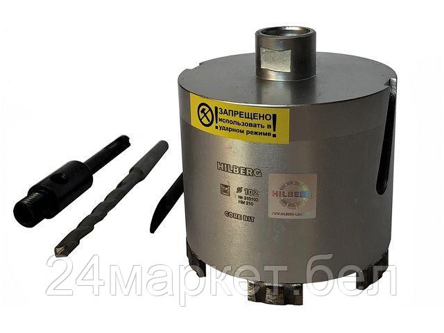 HILBERG Китай Коронка алмазная d 102 мм железобетон HILBERG LASER (сухое сверление)