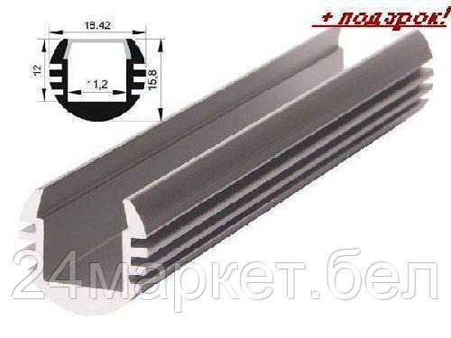 JAZZWAY Китай Профиль для светодиодной ленты круглый PAL 1818 (2м) JAZZWAY