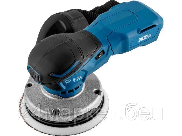 Аккум. эксцентриковая шлифмашина BULL CRS 1218 E в кор. XLTpro SOLO БЕСЩЁТ., 18 В, 125 мм (Регул. об., амплитуда колебаний: 2,5 мм) 1304691