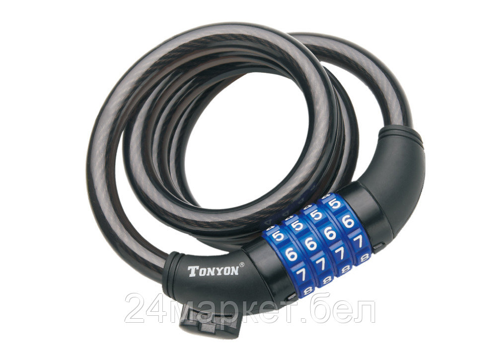 ЗАМОК ВЕЛОСИПЕДНЫЙ КОДОВЫЙ 12Х1200 ММ,5231C-1212 TONYON