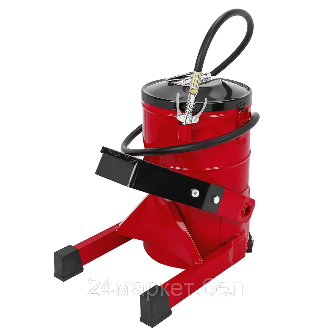 FK-2096F FORCEKRAFT Нагнетатель смазки с ножным приводом, 10кг (длина шланга 1.5, внутр.Ø 210мм, внутр. высота 310мм)