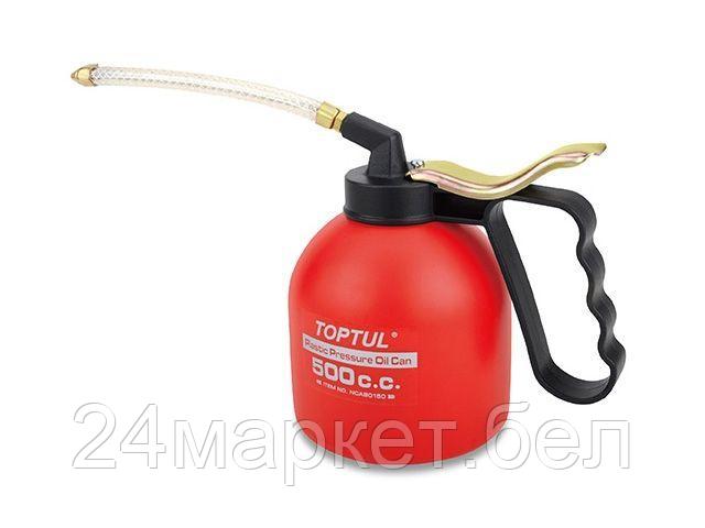 TOPTUL Тайвань Масленка пластиковая с гибким наконечником 500мл TOPTUL (NCAB0150)