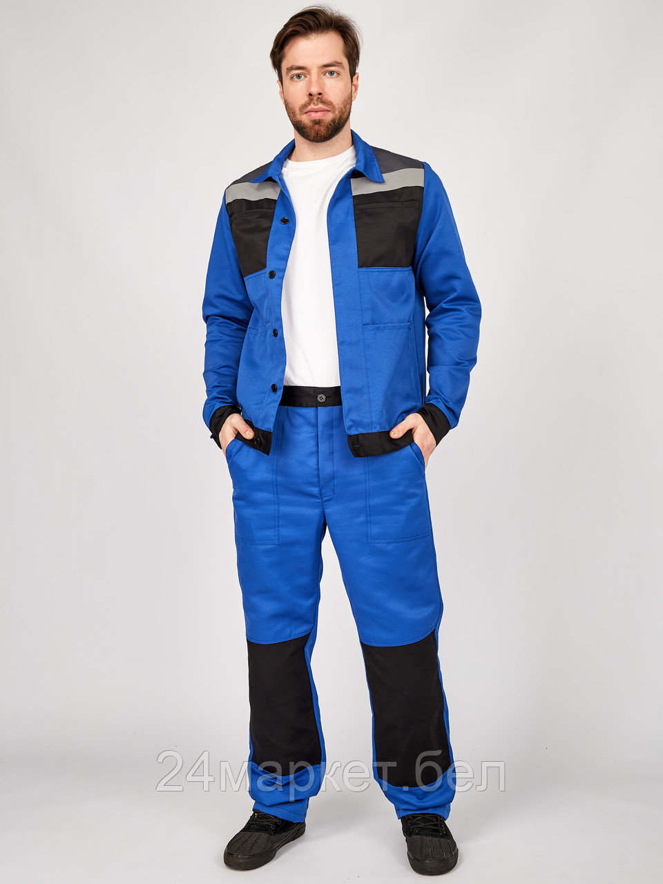 Костюм (куртка+брюки) р.60-62 рост 182-188 (летний) "Бригадир-К"