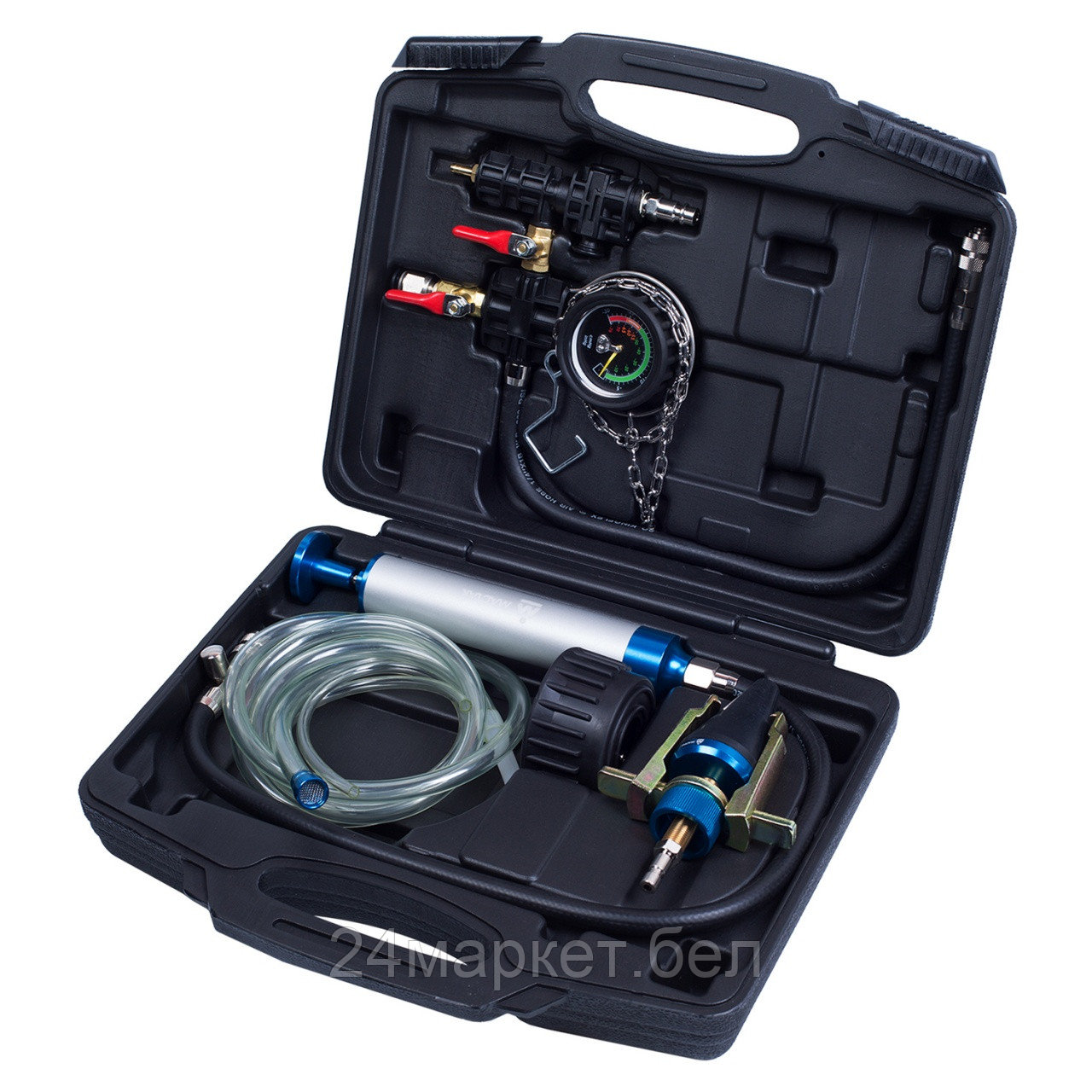 МАСТАК 103-40003C МАСТАК Набор для тестирования герметичности системы охлаждения, универсальный, кейс, 3 предмета