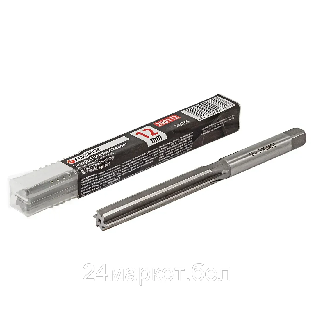 FORSAGE Ручная развертка (прямая) 12мм Profi, в пластиковом футляре Forsage F-290112