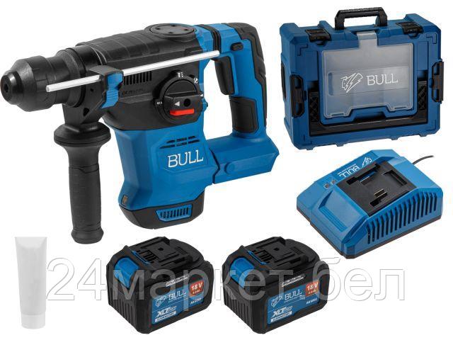 Аккум. перфоратор BULL CBH 1826 Xcase, XLTpro, БЕСЩЕТ., 18 В, 2.6 Дж, 26 мм, 2x6 А*ч, з/у 1333736