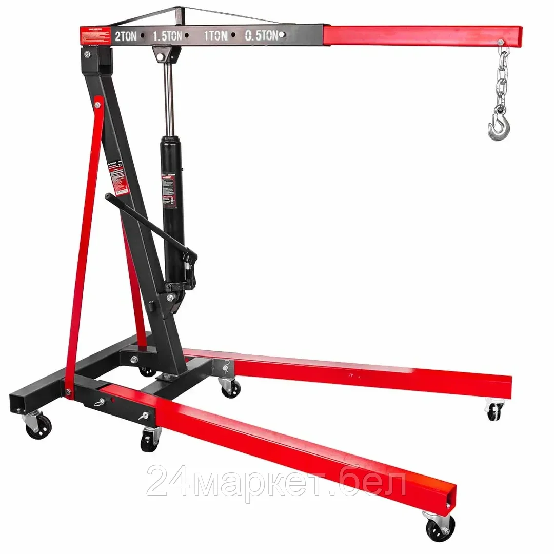 FORSAGE Кран гидравлический, 2т складной, (высота подъема 2200мм, длина стрелы:1000-1570мм) Forsage F-32002X(из 2 частей)