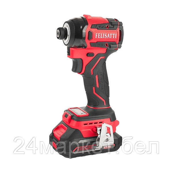 Аккумуляторный ударный шуруповер,HEX-impact, 180 НМ, 0-3800 уд/мин, 0-3500 об/мин, 2*2 а/ч, кейс (FT11788 Felisatti)