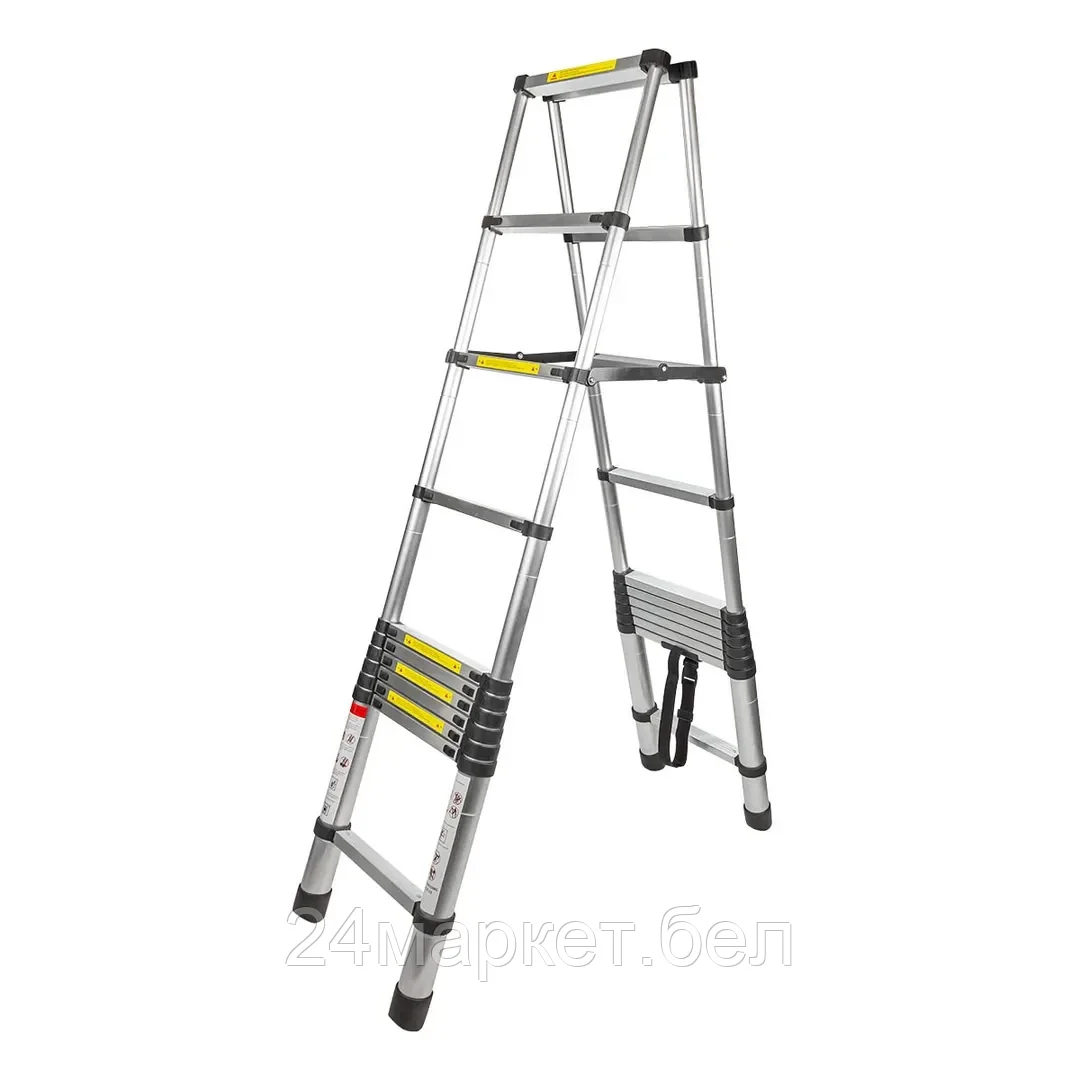 Лестница телескопическая двухсекционная 3.2м FORCEKRAFT BL-TA320