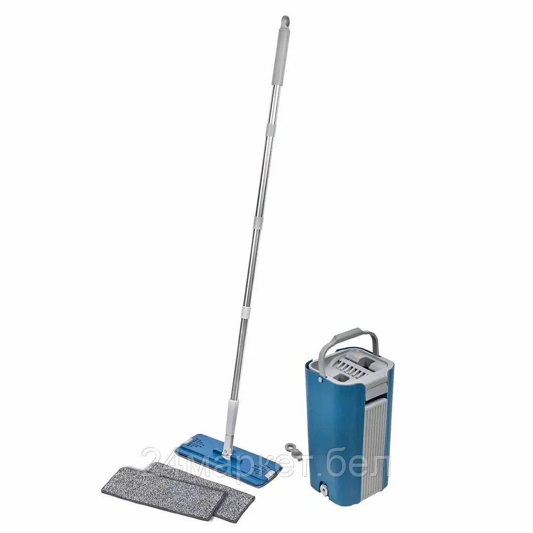 Швабра c телескопической ручкой в комплекте с ведром для отжима WMC TOOLS WMC-16