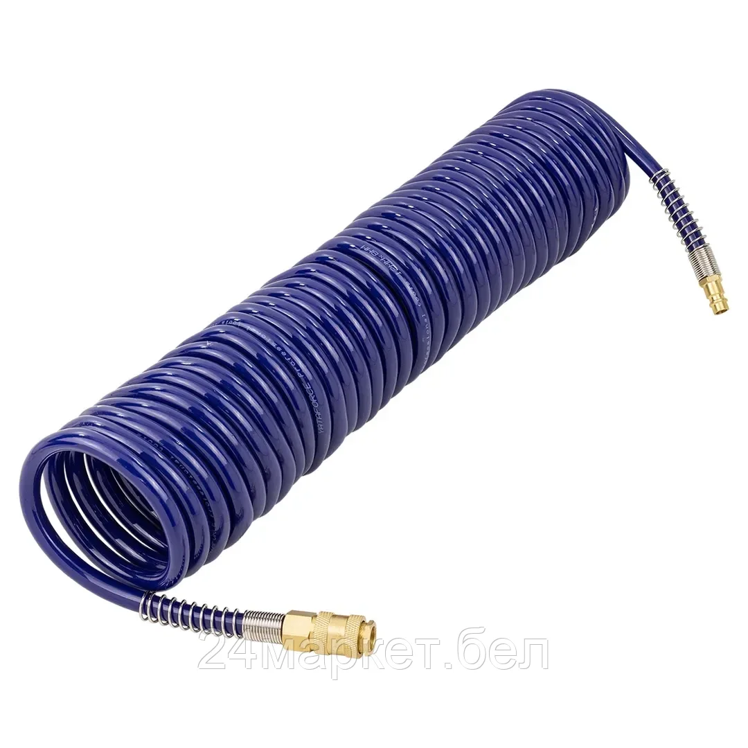 YF-1208-10M YATAFORCE Шланг витой полиуретановый 8 х 12мм х 10м с быстроразъемами
