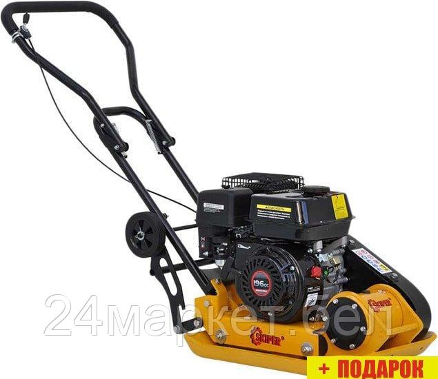 Виброплита Skiper C-90 Loncin LC200F (колеса, мат)