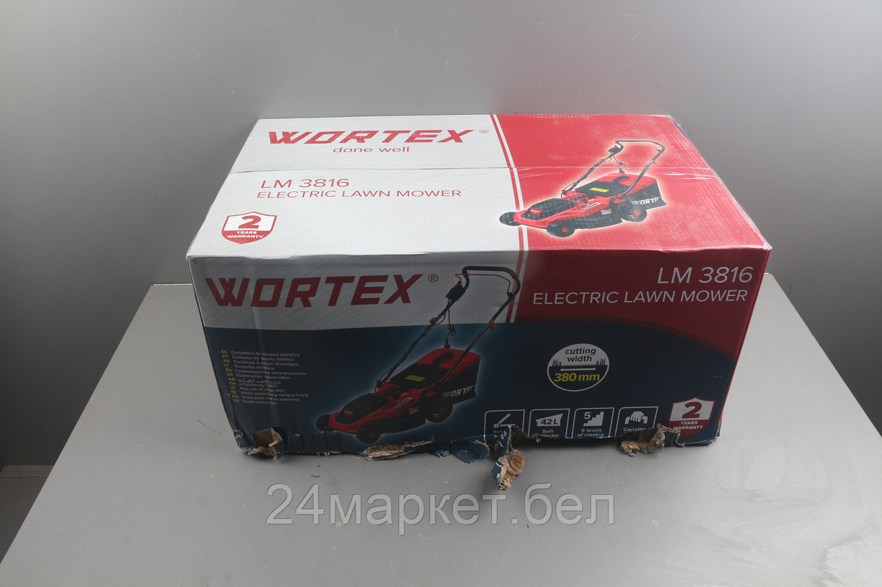 Газонокосилка электрическая WORTEX LM 3816 1600 Вт, шир.38 см уцененный (0022692960)