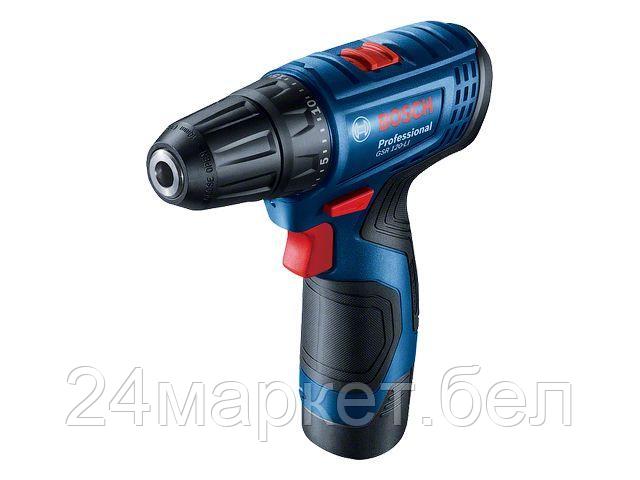 Аккум. дрель-шуруповерт BOSCH GSR 120-LI в чем. (12.0 В, 2 акк., 2.0 А/ч Li-Ion, 2 скор., 30 Нм, шурупы до 8 мм)