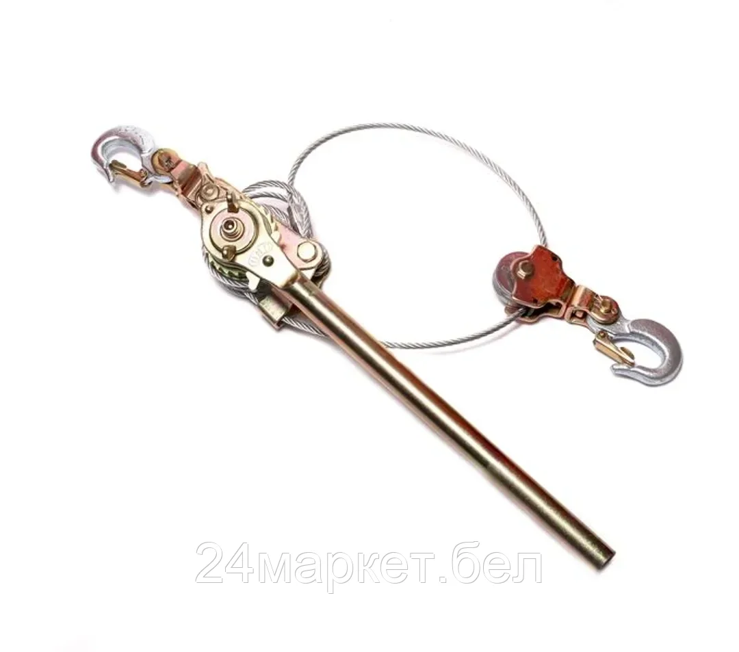 ForceKraft Лебедка рычажная механическая 2т (Ø троса-7мм, L троса-1500мм) FORCEKRAFT FK-JX20