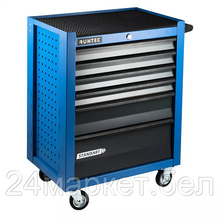 RUNTEC RTSTD-6B Тележка инструментальная 6 полочная Standart синяя