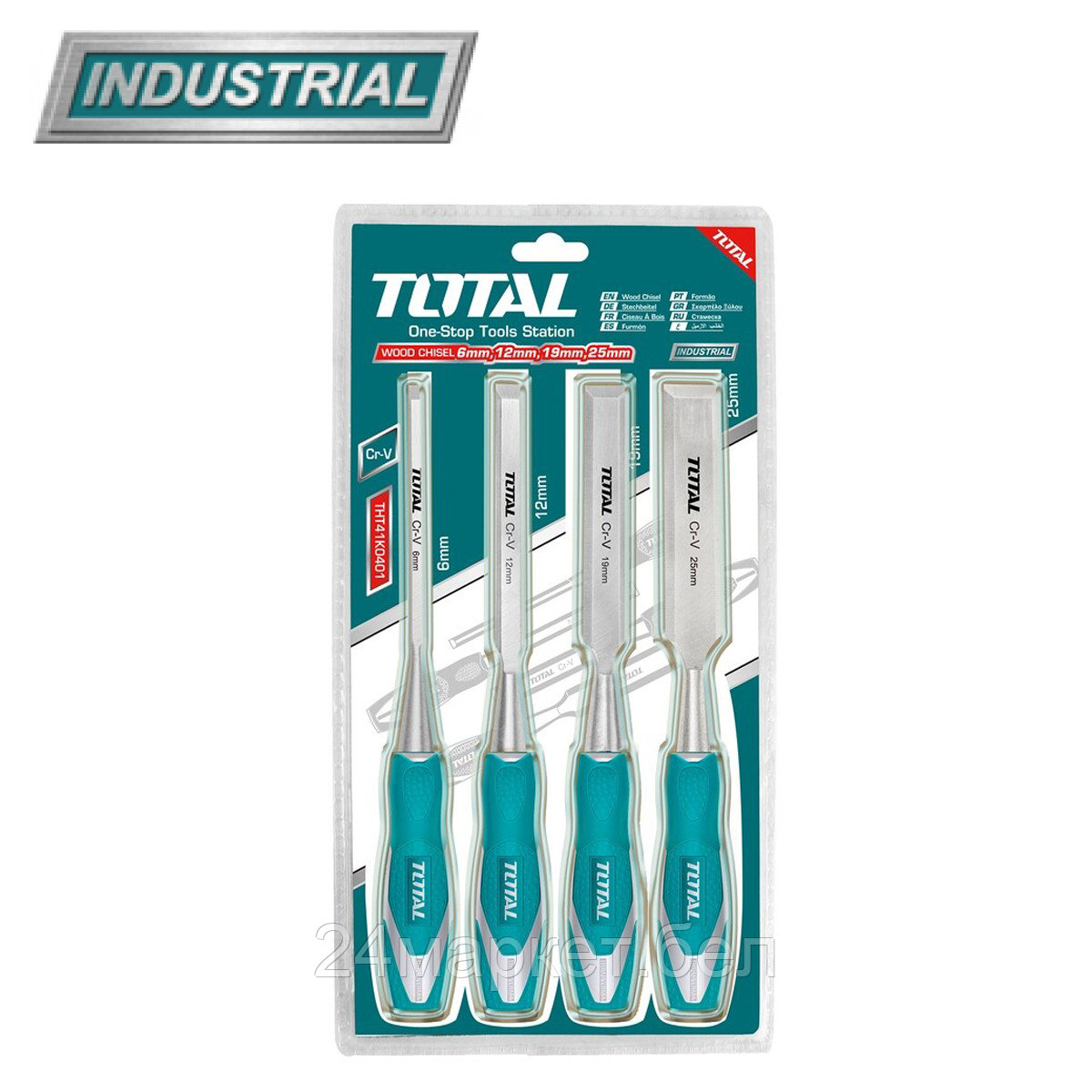 Набор стамесок Total THT41K0401 (4 предмета)