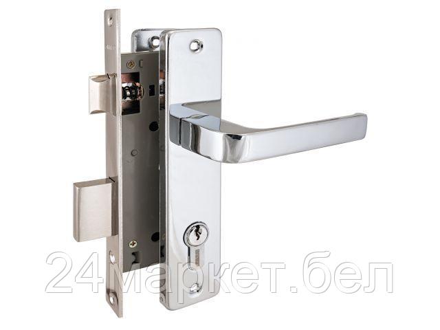 Замок врезной с/руч  АЛЛЮР 126/1 CP хром (УЗК) 1073