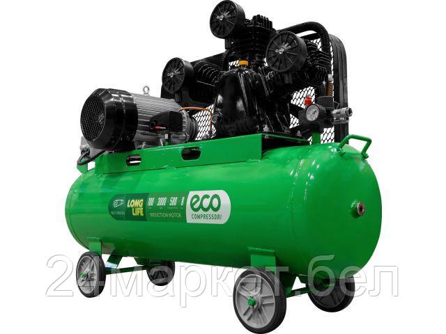 ECO Китай Компрессор ECO AE-1005-2 (580 л/мин, 8 атм, ременной, масляный, ресив. 100 л, 380 В, 3.00 кВт)