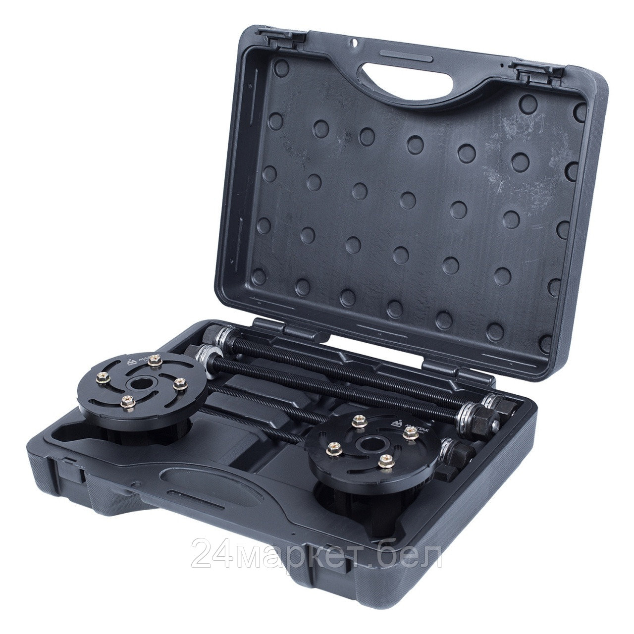 МАСТАК 110-20006C МАСТАК Набор оправок для монтажа и демонтажа сайлентблоков, 34-82 мм, кейс, 6 предметов