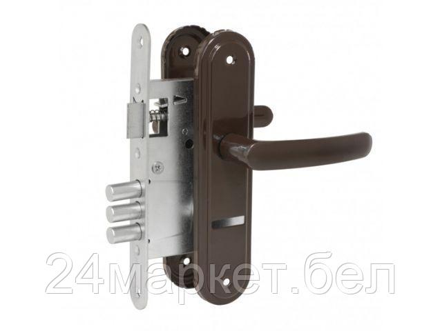 ЗЕНИТ Россия Замок врезной Омега ЗВ4.2-02 серия ЭКОНОМ (коричневый) (ЗЕНИТ)