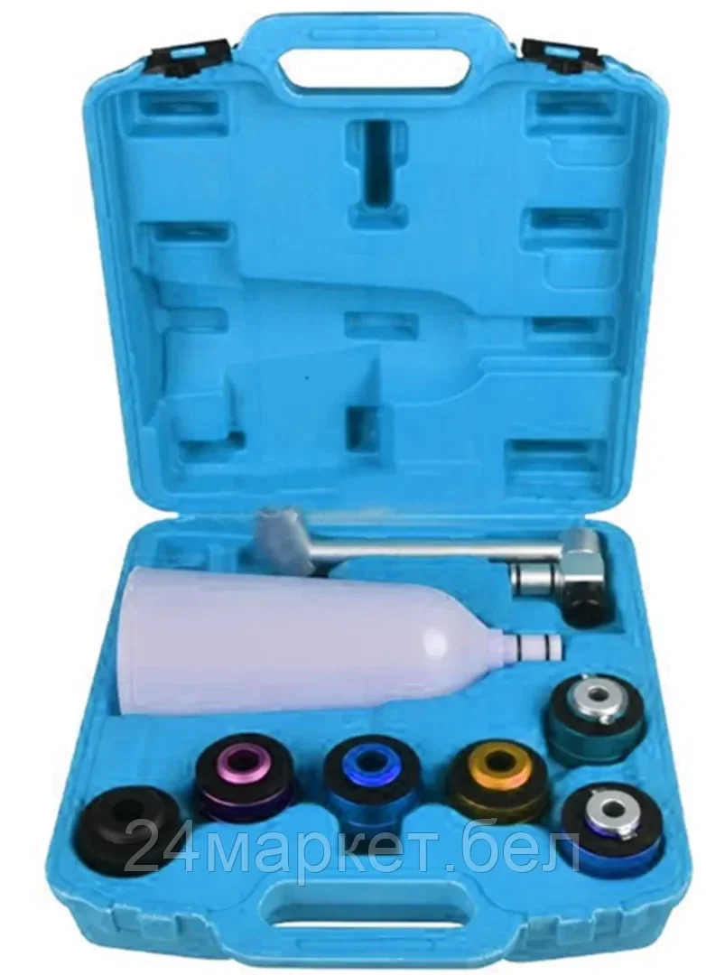 Rock FORCE Воронка для заливки масла в двигатель а/м с адаптерами, 8пр., в кейсе Rock FORCE RF-908G2B