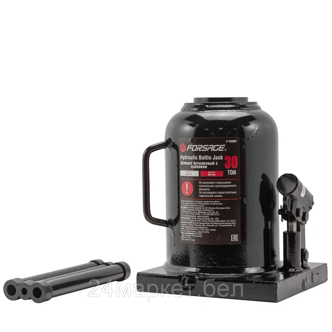 Бутылочный домкрат FORSAGE F-T93007 30т