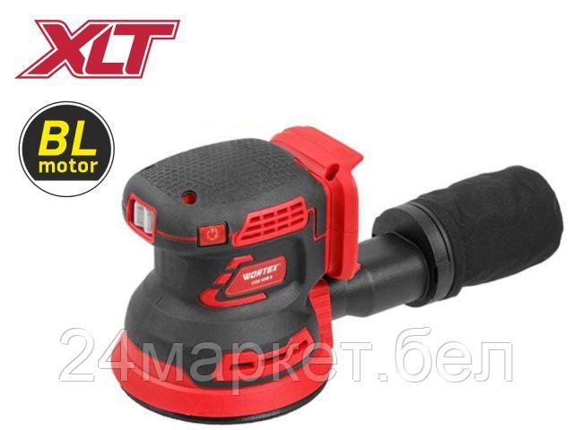 Аккум. эксцентриковая шлифмашина WORTEX COS 1218 E в кор. ALL1 SOLO (18 В, БЕСЩЕТОЧНЫЙ ДВИГАТЕЛЬ, 125 мм, 7000 - 11000 об/мин, регул. об., Амплитуда к 1334402
