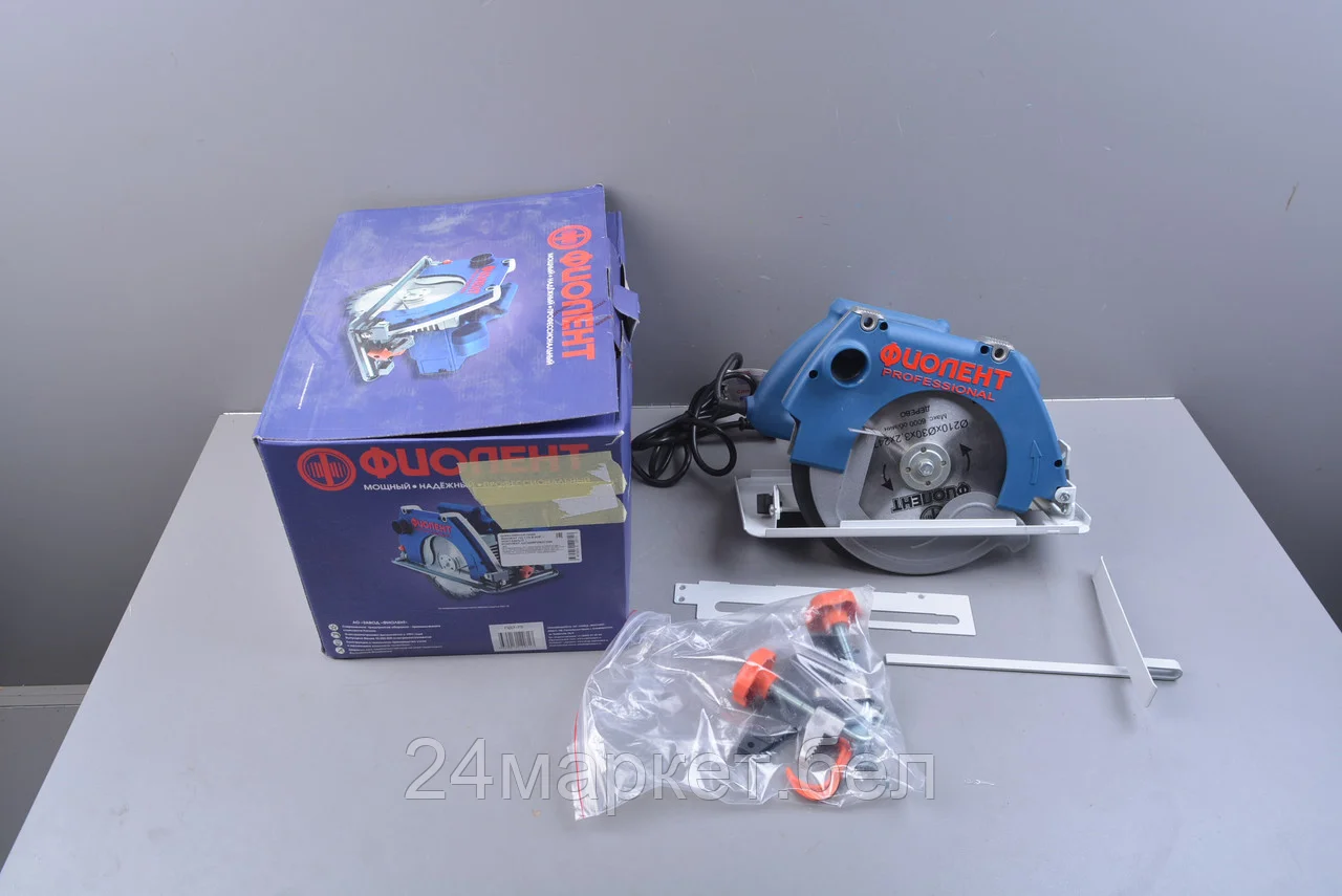 Циркулярная пила ФИОЛЕНТ ПД 7-75 в кор. + монтажный комплект уцененный (0507587436)
