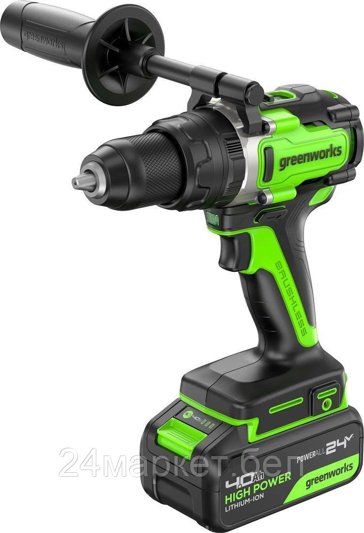 Ударная дрель-шуруповерт Greenworks GD24DD140 3707607CUB (с 1-им АКБ)