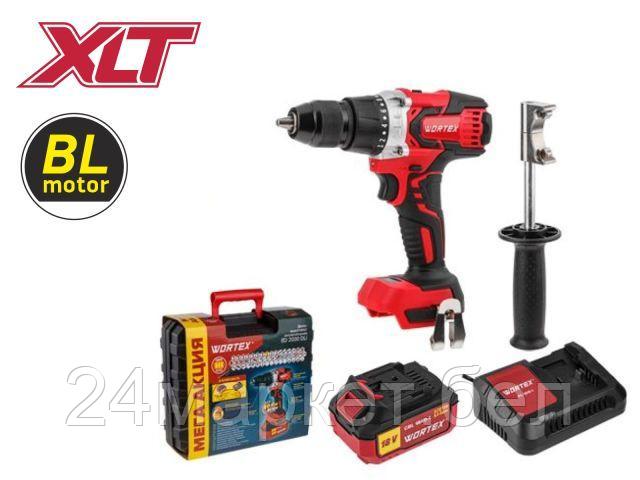 Аккум. дрель-шуруповерт WORTEX BD 2030 Dli в чем. с акб и з/у ALL1 (18.0 В, С АКБ И З/У, 2 скор., 80 Нм, шурупы до 10 мм)