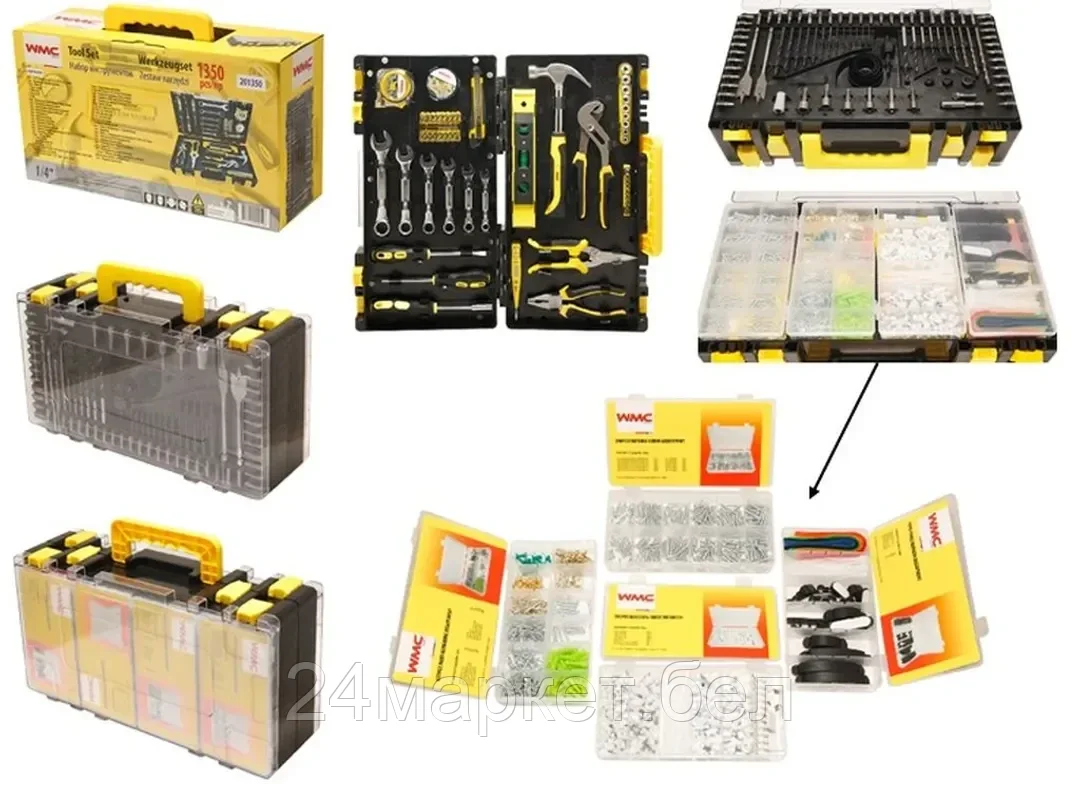 Набор инструментов 1350 пр 1/4"(6гр.)(5-13мм) WMC TOOLS 201350