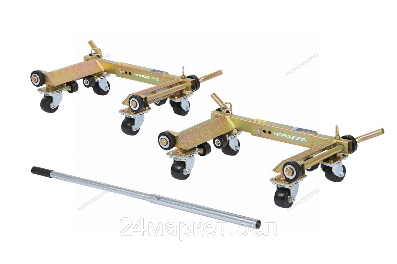 NORDBERG N3S8 Тележка под колесо для перемещения авто (комплект 2 шт.), N3S8